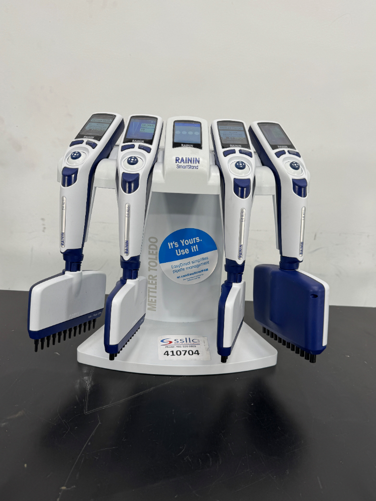 Image of Rainin E4 XLS Digital Multichannel Pipettes W/Smart Digital Stand - Quantity 4